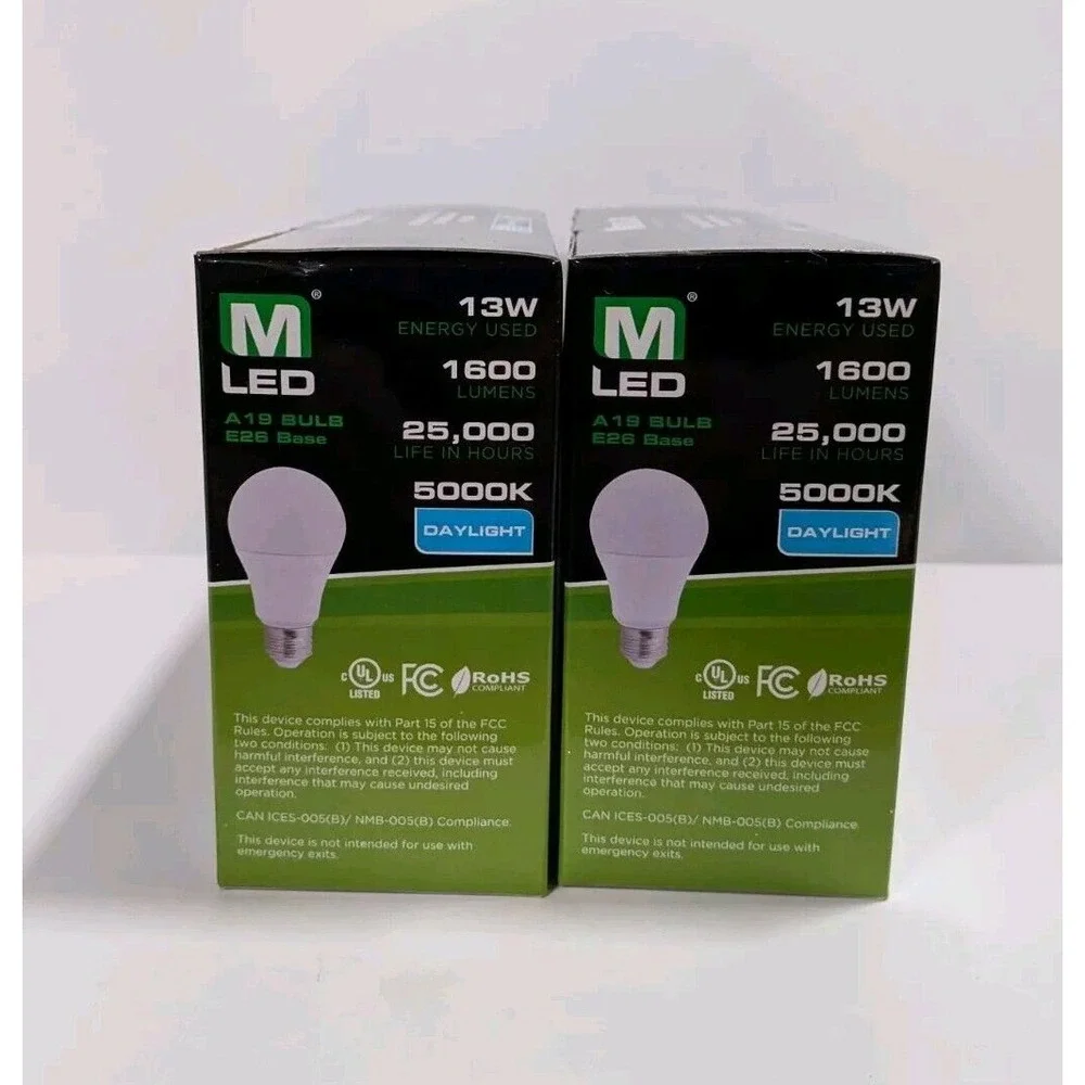 8 Maxlite Dimmable LED Soft White Light Bulb‎ 13-Watt 100 Watt replacement 5000k